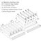 Azar Displays Adjustable Tall Divider Bin Cosmetic Tray w Pushers - Customize Slot Size to Product, Clear, 2-Pack 225830-TALL-CLR-2PK - alternate 6